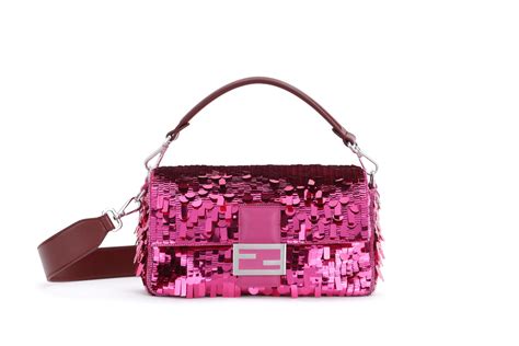 pink furry fendi bag|fendi pink sequin baguette.